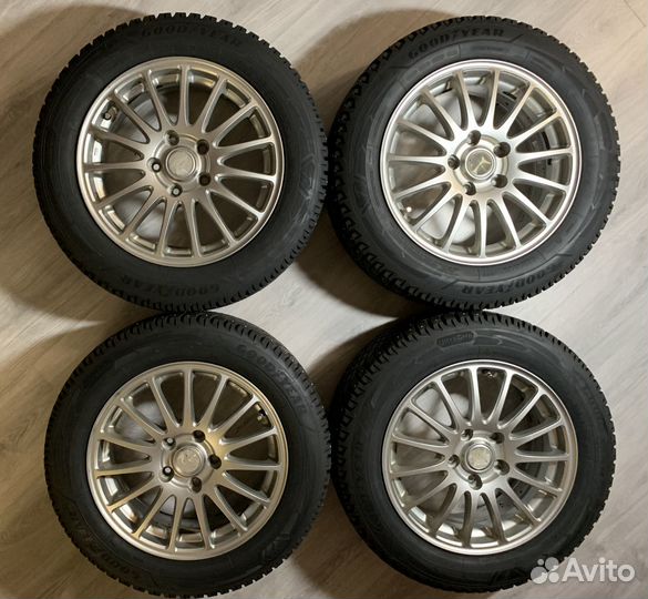 Колеса в сборе r16 зимние 5 114.3 goodyear