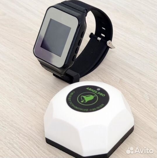 Беспроводная система/кнопка вызова официанта часы