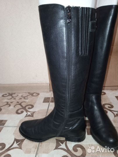 Сапоги женские демисезонные натуральная кожа 37р