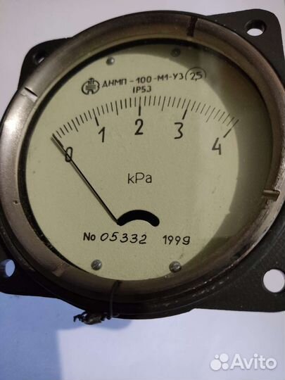 Дифманометр-напоромер типа днмп-100-м1 - у3 (4kpa)