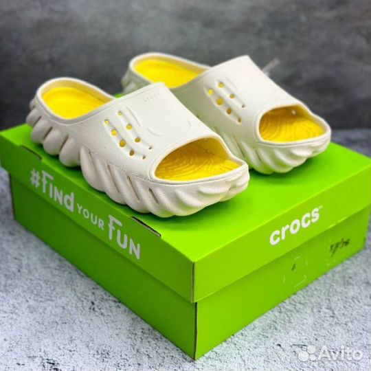 Шлёпанцы crocs echo slide унисекс