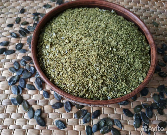 Семена тыквы обезжиренные цельные и хлопья