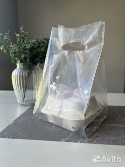 Пакеты для бенто и коробок на 4 капкейка