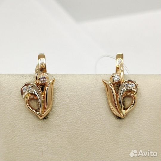 Серьги золотые