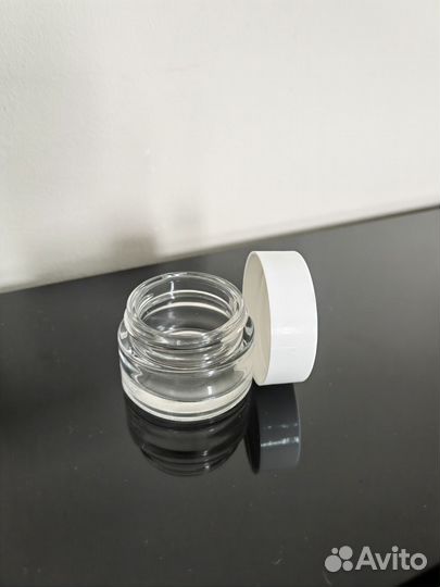 Банка стеклянная с крышкой для косметики 15 мл