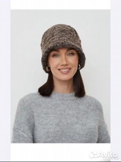 Шляпка (шапка) из каракуля премиум качества