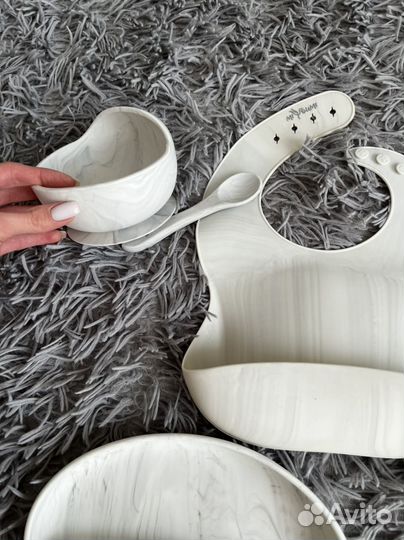 Силиконовая посуда для детей. Набор для детей