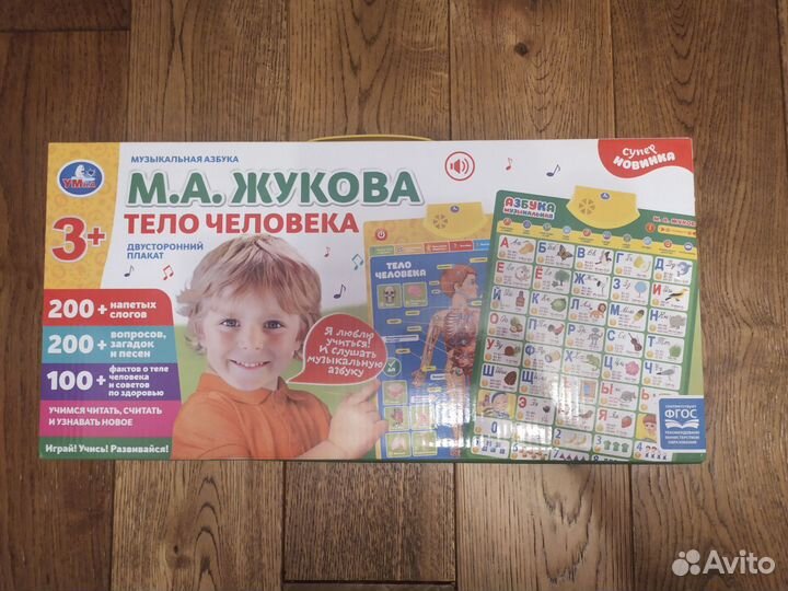 Музыкальный двусторонний Плакат детский