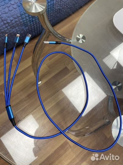 Зарядный кабель 3 в 1. 115см