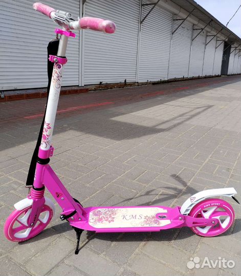 Самокат для девочек KMS с двумя амортизаторами