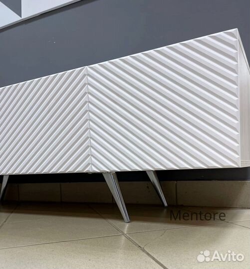 Тумба тв Bravo в белом цвете (конструктор)