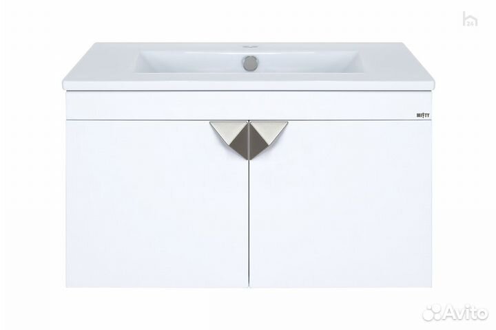 Тумба для ванной с раковиной подвесная Сахара