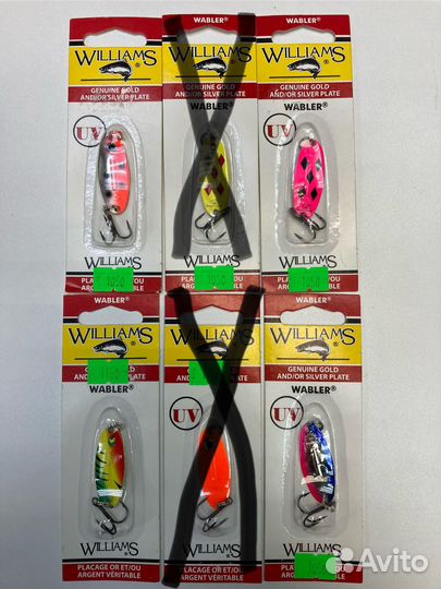Блесна форелевые Williams, Daiwa, Kuusamo оригинал