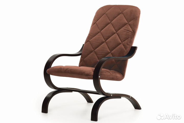 Кресло интерьерное современное коричневое