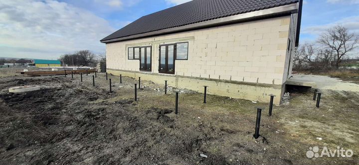 Винтовые сваи под ключ установка