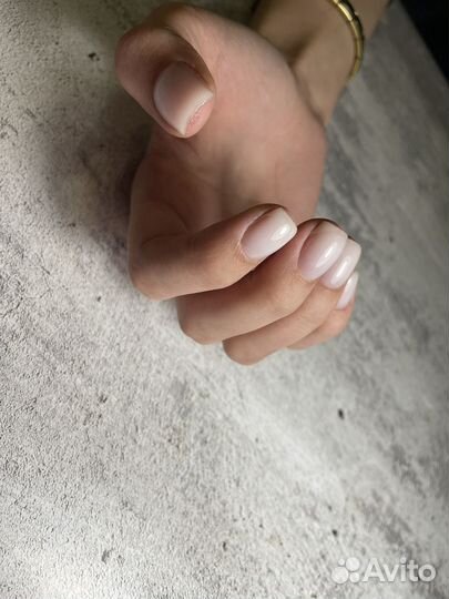 Маникюр +укрепление гелем