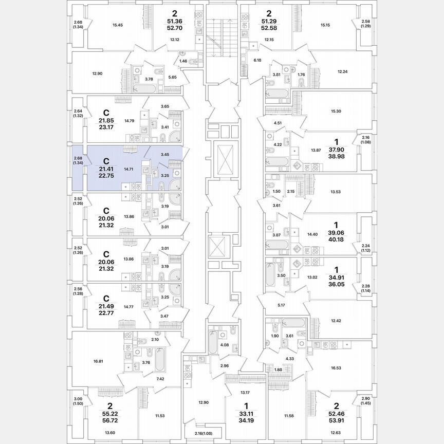 Квартира-студия, 22,8 м², 9/12 эт.