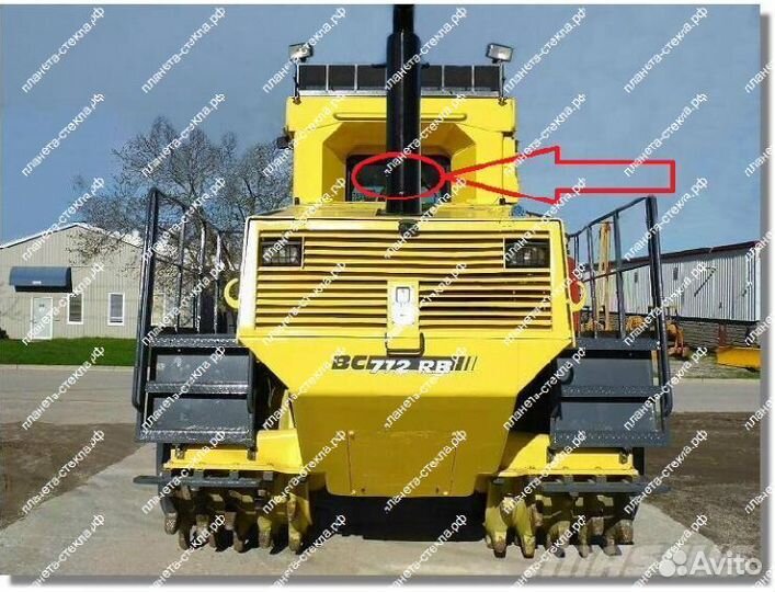 Стекло для мусорного уплотнителя Bomag DC 722 RB