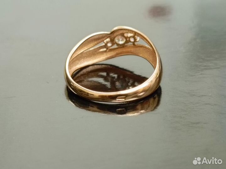 Золотое кольцо 18,00 мм. 585 проба Арт121