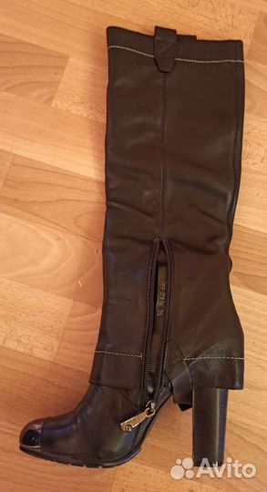 Стильные сапоги трубы 35 зима glossi