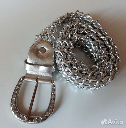 Ремень женский со стразами