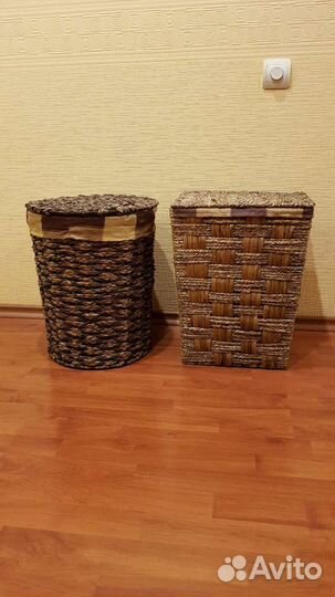 Корзины новые интерьерные плетеные