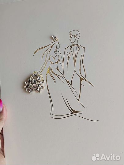 Папка для свидетельства Книга пожеланий на свадьбу