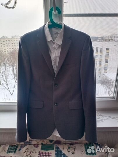 Мужской пиджак и рубашка 46 р