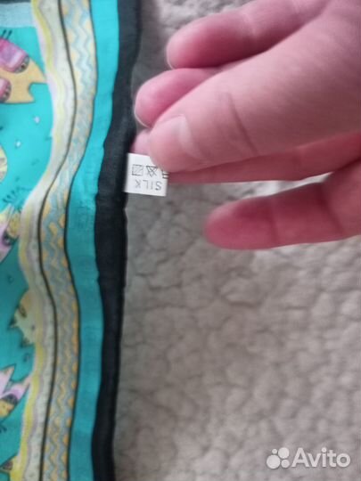 Женский шарфик из натурального шелка 130х30