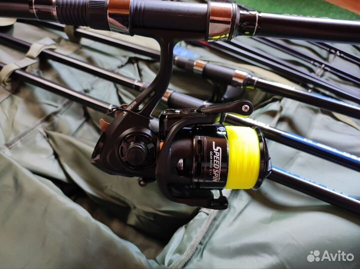 Профессиональный карповый комплект 4+4+чехол