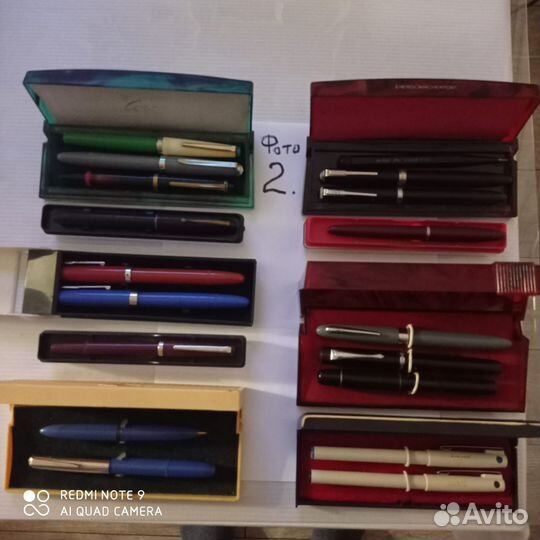 Ручки чернильные и шариковые, 60-80 х годов