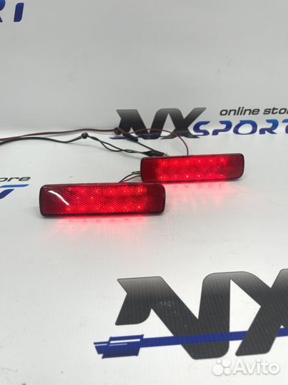 Диодные катафоты в бампер Нива Шевроле