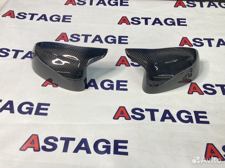 Накладки зеркал bmw X5M F95 сухой карбон
