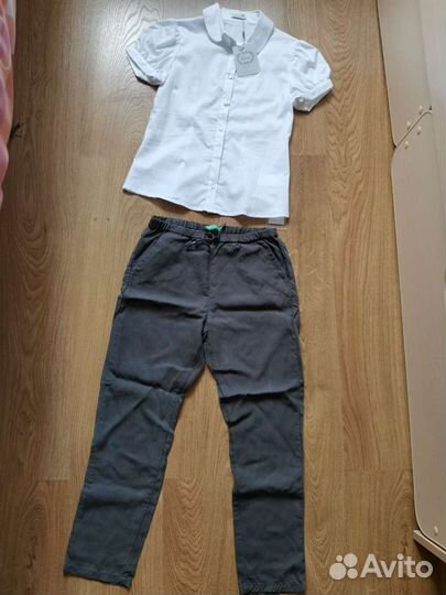 Школьная блузка брюки 140