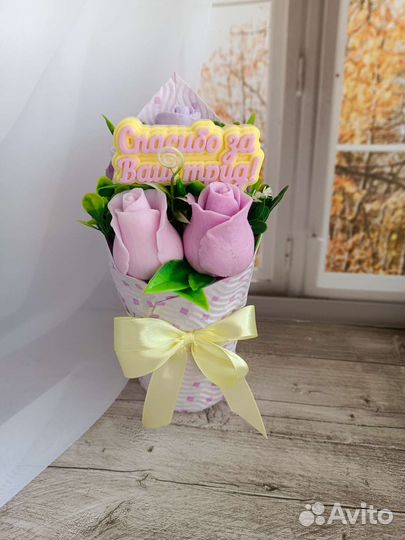 Цветы из мыла