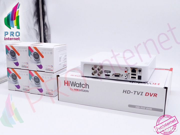 Камеры HiWatch 5Mpx ColorVu с регистратором