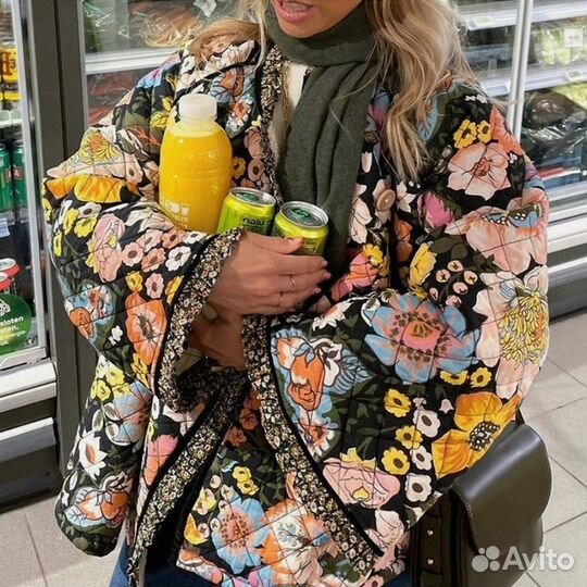 Стеганнная фуфайка бохо, новая, единый размер
