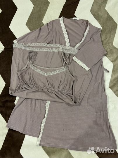 Халат и сорочка для беременных 46