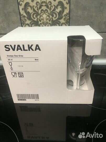 Набор бокалов, стаканов и рюмок IKEA и luminarc