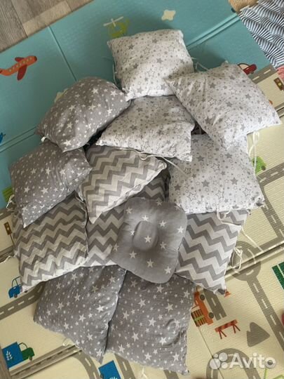 Бортики подушки для детской кроватки