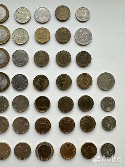 Юбилейные монеты 10, 5, 2, 1 рубль