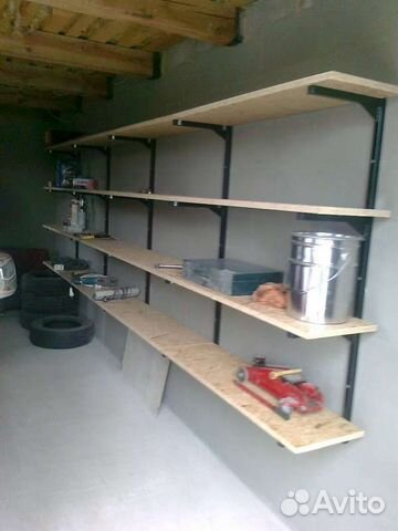 Подвесные полки в гараж