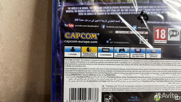 Resident Evil 6 ps4 Новый диск