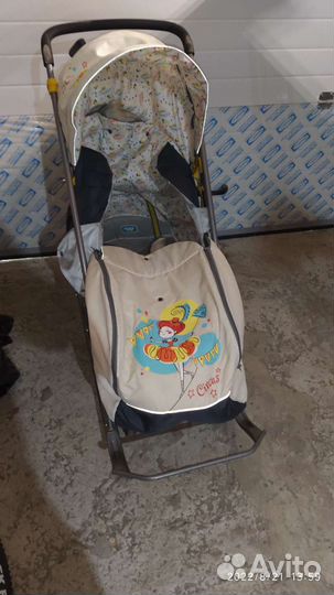 Коляска санки