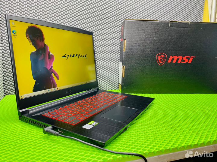 Ноутбук MSI i5-10200/16/SSD512/RTX 3060 6gb