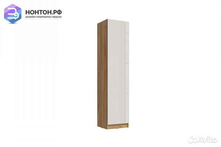 Пенал Роджина дуб крафт / белый глянец