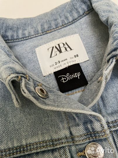 Новая джинсовая куртка zara для девочки