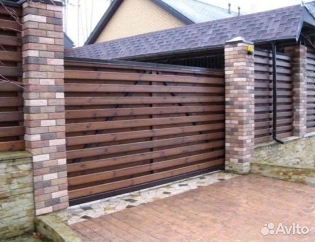 Ворота откатные с подушкой