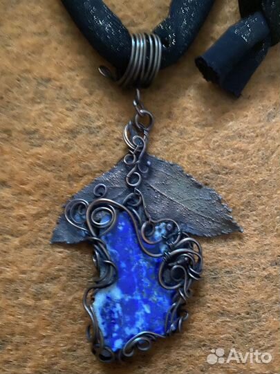 Кулон для шарфа с лазуритом