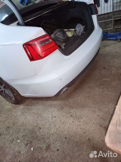Задняя часть кузова белая на ауди а6 с7